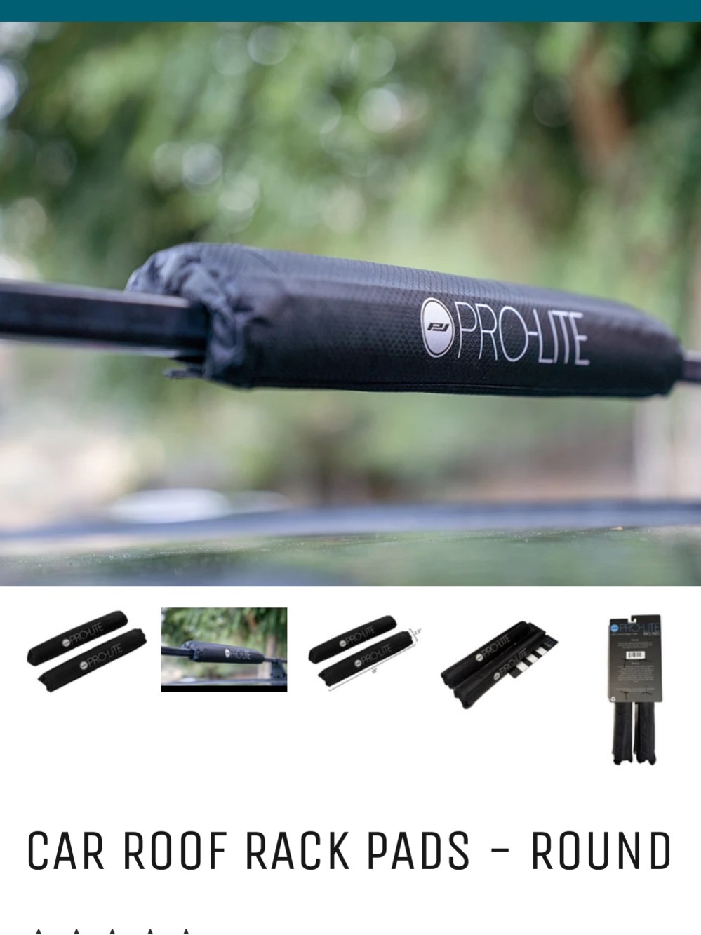 PRO-LITE CAR ROOF RACK PADS